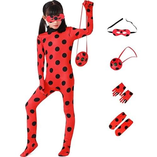 Girls Costume Beetle Dress Up Jumpsuit Suit for Kids Birthday Party 2-10 Years