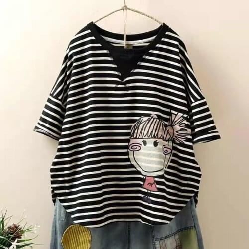 Женские полосатые футболки F&JE China At AliExpress