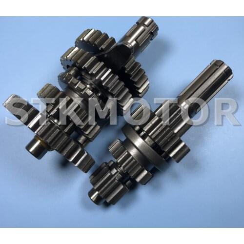 Main Counter Shaft with Reverse (3 Forward Plus 1 Reverse Gear) for 110-125CC ATV Dirt Bike ATV Horizontal Engine Parts
