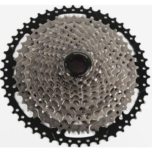 SUNSHINE MTB Mountain Bike Large Tooth Racing Freewheel 11 Speed 11-50T Silver Black Cassette Flywheel Bicycle Parts