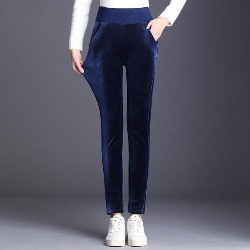 Winter Warm Pant women 2020 Plus Velvet Thicken Leggings Skinny Casual Ankle-Length Trouser High Waist Large Size Women Leggings