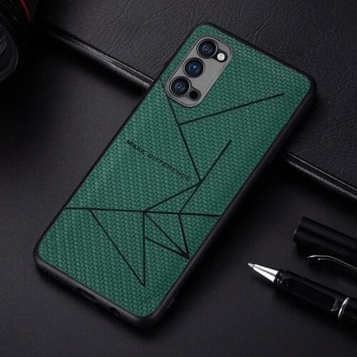 VIJIAR Silicone Fashion Stripes Case For OPPO Reno 4 Pro A72 5G leather Case For OPPO Reno 4 Pro A72 5G Case