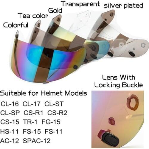 Motorcycle Helmet Visor Lens Motor Cross Helmet Visor Protector Glass On For HJC CL-1617CS-R1R R CS-15TR-1FG-15HS-11CL-SP