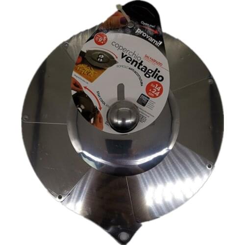 2021 NEW Stainless Steel Pot Lid Adjustable Size Kitchen Outdoor Multifunctional Foldable Creative Oil Explosion-proof Lids