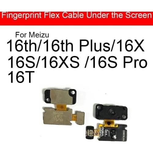 Under Screen Home Sensor Flex Cable For Meizu 16th 16S 16th Plus 16X Home Return Flex Ribbon Cable Replacement Repair Parts