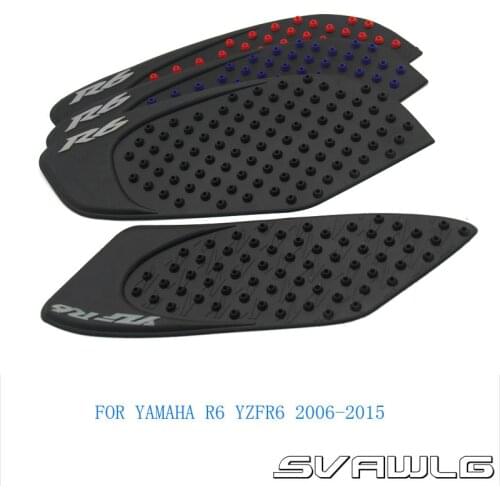 For Yamaha R6 yzfr6 YZFR6 2006 - 2015 Motorcycle Anti slip Tank Pad 3M Side Gas Knee Grip Traction Pads Protector Sticker