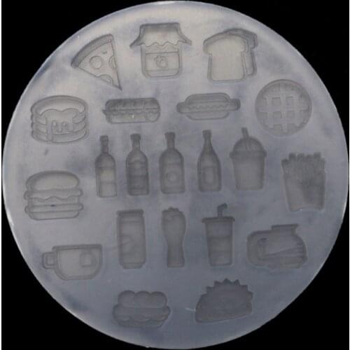 R2LE Mini Food Dessert Sushi Crystal Epoxy Resin Mold Cake Candy Chocolate Silicone Mould DIY Crafts Jewelry Casting Tool