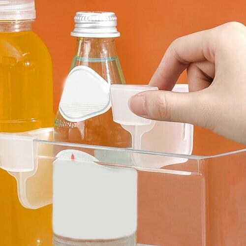 Refrigerator Storage Partition Board Free Combination Plastic Kitchen Tools Snap Type Bottle Can Shelf Sorting Partition Board
