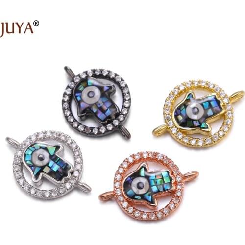 Crystal Zircon Alloy Connectors For Jewelry Making DIY Charms Necklace Bracelets Accessories Handmade Jewelry Findings
