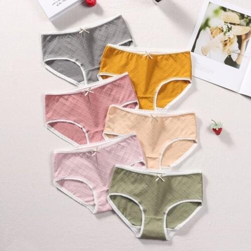 3Pcs Sexy Panties Underwear Women Plus Size Panties Girl Briefs Sexy Lingeries Cotton Shorts Underpants Solid Panty Intimates