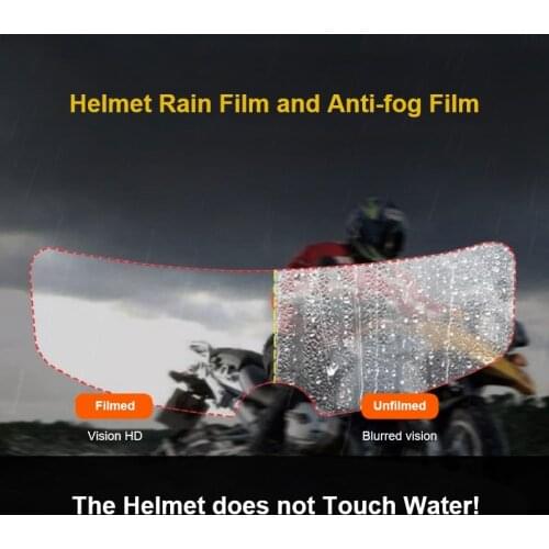 Motorcycle Helmet Water Resistant Anti-fog Film Lens Stickers Riding Safety Helmet Water Resistant Anti-fog Film