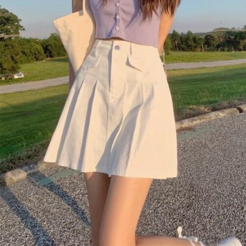 ZG1836 2021 new women spring summer fashion temperament sexy high-waisted pleated skirt cheap wholesale