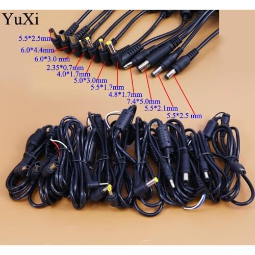 YuXi 4.8*1.7mm 5.5*2.1mm 5.5*2.5mm 7.4*5.0mm DC Power Charger Plug Cable Connector for Acer for Asus for Toshiba for