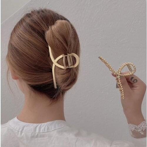 Hair clips crab hair pins hair claws jaw crab clamp clips pin metal Gun grey color hair accessories for women goody