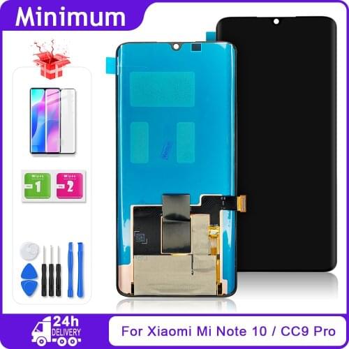 6.47" AMOLED For Xiaomi Mi Note 10 / CC9 Pro LCD Display Touch Screen Digitizer Assembly Replacement For Xiaomi Mi Note 10 Pro