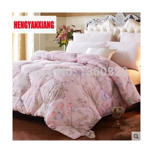 Winter Comforter Brands Plume Velvet Winter Blanket Bedding Quilt King edredon doble Queen japanese futon colcha de cama casal