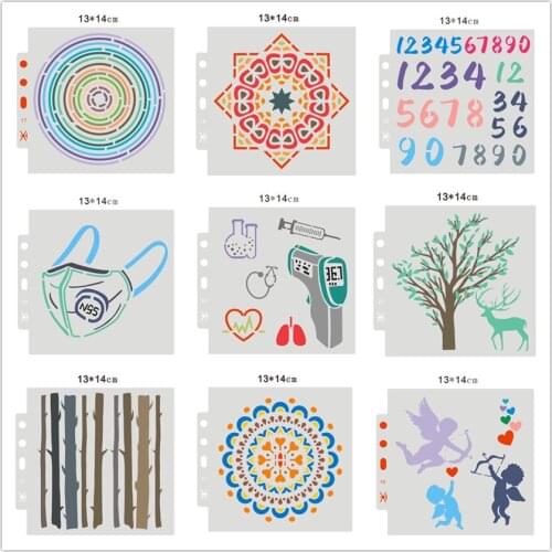 Masks shield DIY cake scrapbook stencils hollow Embellishments printing lace ruler Valentines Day