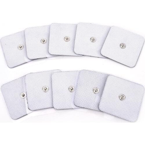 10pcs Self Adhesive replacement Electrode pad square 5*5cm TENS non-woven for muscle stimulator Tens machine pads Braces Support