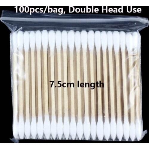 1000pcs Women Beauty Makeup Cotton Swab Double Head Cotton Buds Make Up Wood Sticks Nose Ears Cleaning Cosmetics Health Care