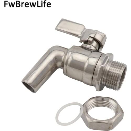 3/4"Drain Valve Working Pressure 200PSI Sanitary Beer Faucet Drink Faucet Beverage Tap Home brewing