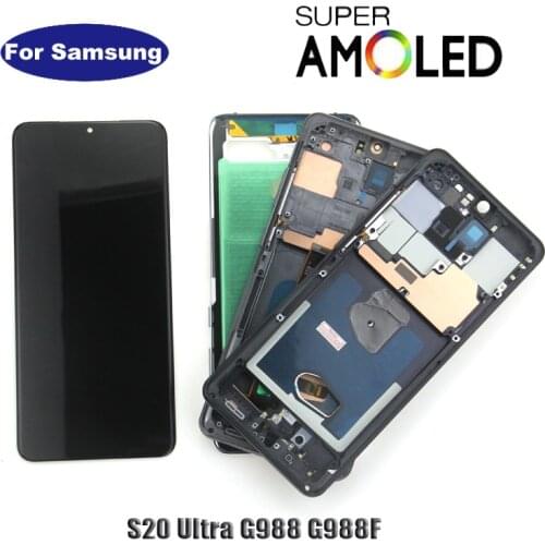 6.9-inch original For Samsung S20 Ultra SM-G988U LCD screen and digitizer defect Display Touch Screen