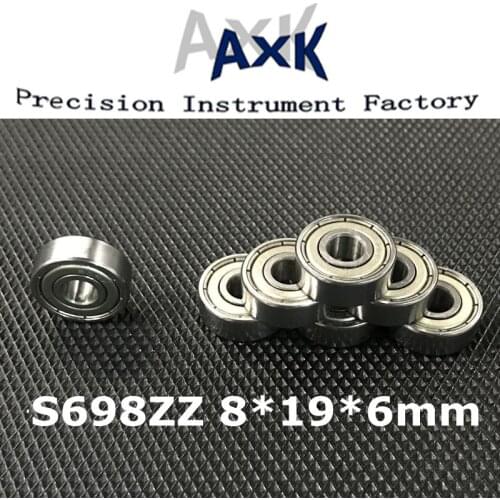 2021 Promotion New S698zz Abec-3 (10pcs) 8x19x6mm Stainless Steel Ball Bearings S698z S619/8 Z