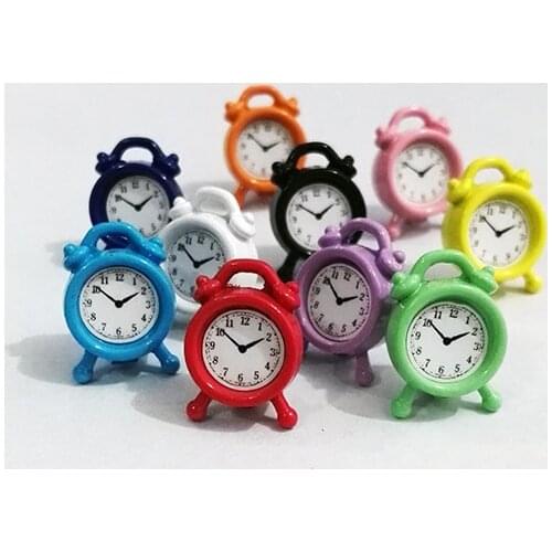 3pcs 1:12 Doll house props scene accessories doll accessories 1/12 BJD blyth doll accessories dollhouse mini rainbow alarm clock