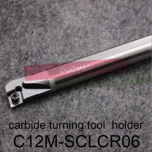 C12M-SCLCR06/C12M-SCLCR09, carbide turning tool holder diameter 12mm length 150mm use tungsten insert