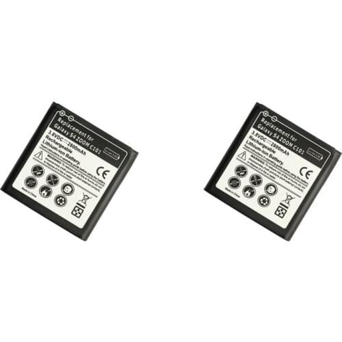 Ciszean 2pcs/lot 2800mAh B740AC/K/E/U Replacement Battery For Samsung Galaxy S4 Zoom C101 C1010 C105A C105 NXF1 NX3000 i939D
