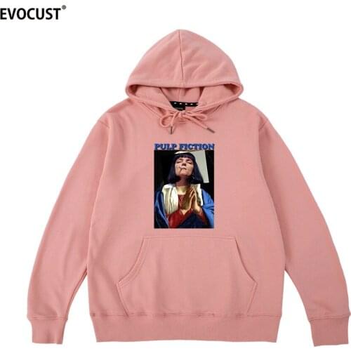 Virgin Mary Hip Hop Pulp Fiction Quentin Tarantino Movie Hoodies Sweatshirts men women unisex Cotton