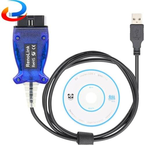 Renolink V1.52 OBD2 ECU Programmer For Renault Airbag Reset Tool OBD OBD2 Car Diagnostic Auto Tool ECM Key Programmer