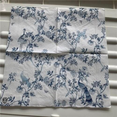 Decoupage paper napkins elegant tissue vintage towel pink bird flower butterfly birthday wedding party home beautiful decor 20