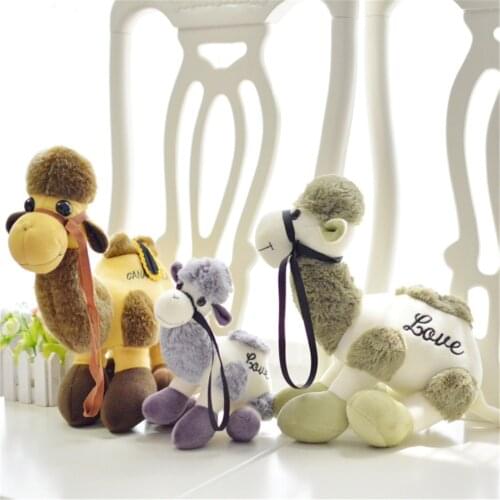 Fancytrader New Large Plush Animal Camel Toy Giant Stuffed Soft Cartoon Desert Camels Baby Doll Nice Gift 50cm