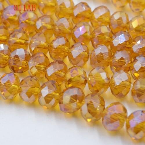 Rondelle Beads Faceted 4mm Crystal Glass Beads 140pcs/lot DIY Crafts Stone Spacer Crystal Loose Beads Czech jewelry materials