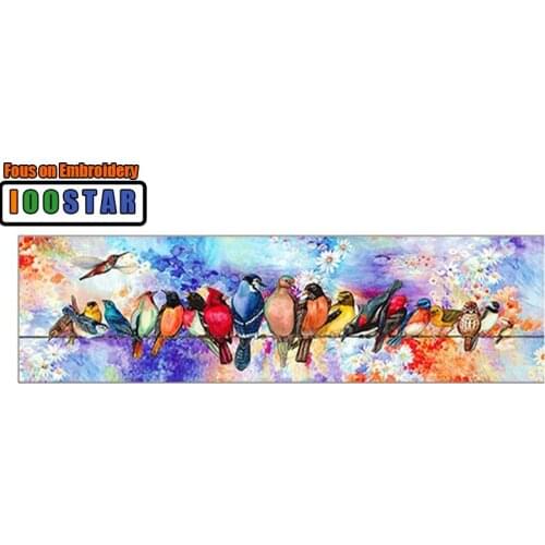 Full Square/Round Drill 5D DIY Diamond Painting "cartoon Birds" 3D Embroidery set Cross Stitch Mosaic Decor gift