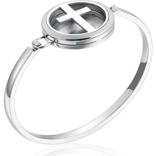 Cross Pattern Aromatherapy Essential Oils Diffuser Bracelet/Stainless Steel Metal Mesh Locket Bracelet Jewerllry