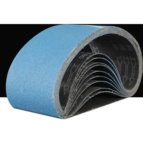 10pcs 40/60/80Grit 610*100mm Stainless Steel Abrasive Band Sanding Screen Belt Sanding Polisher Paper Abrasive Belt