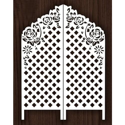 Door Curtain Shape Metal Cutting Die DIY for Scrapbooking Decoration Crafts