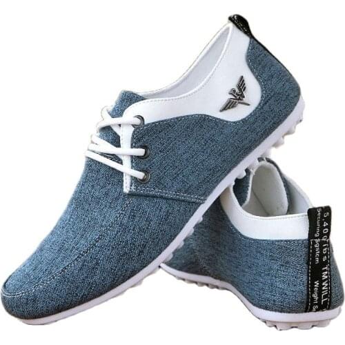 Casual Shoes for Men Lace-up Linen Cloth Breathable Mens Canvas Shoes vogue Formal wear dress luxury designer Footwear