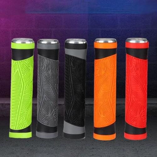 1 Pair Non Slip Silicone Handlebar Grip Covers for MTB Downhill Folding Bike Anti-slip Handlebar Covers Bicycle Parts