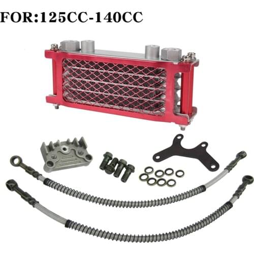 Motorcycle Oil Cooling Cooler For 50cc 70cc 90cc 110cc 125cc 140cc Horizontal Engine Dirt Pit Monkey Bike ATV Radiator
