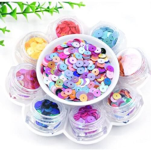720Pcs Paillette 6 mm Flat Round PVC Loose Sequins Sewing Craft Wedding Decoration Clothes Garment Dress Shoe Caps DIY Accessory
