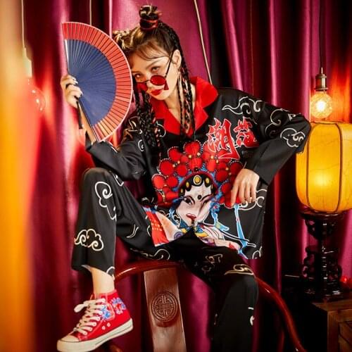 Summer Pajamas Women Sleepwear Chinoiserie Sexy Pajama Set Cartoon Plus Size The Tide High Quality Imitated Silk Fabric