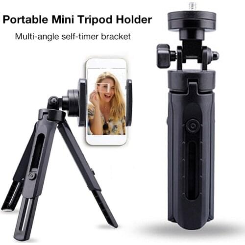 Portable Mini Tripod For Mobile Phone Holder Monopod Camera 360 Degree Rotatable Tripod Stand With Clip For Samsung Huawei HOT