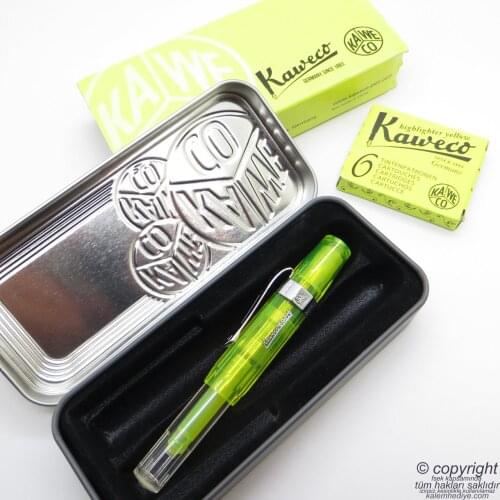 Kaweco 10001757 Ice Sport Neon Yellow Calligraphy 1.9mm Fountain Pen | İsme Special Pen
