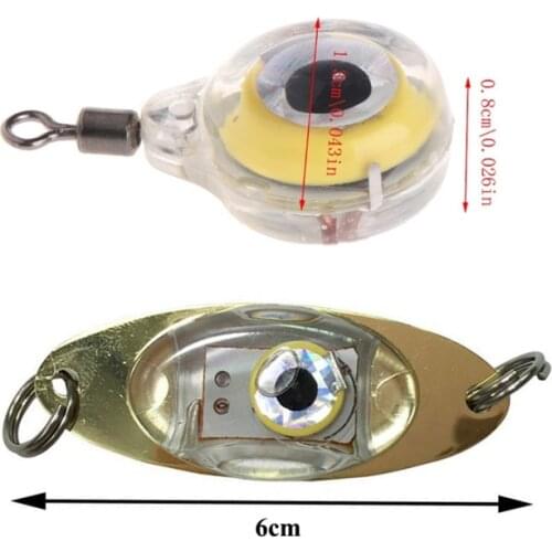 Fishing Lights Night Flash Lamp LED Underwater Eye Shape Night Fishing Light Lure For Attracting Fish LED Fishing Supplies