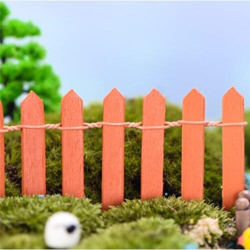 Garden Fence Christmas Fence Miniature Fence Fairy Garden Wood DIY Lawn Dollhouse Garden Decor Tools