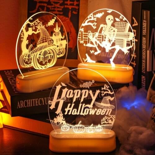 Happy Hallween Decorations Pumpkin Witch Party Supplies Props Halloween Adjustable Ambient Light House Decoration Supplies