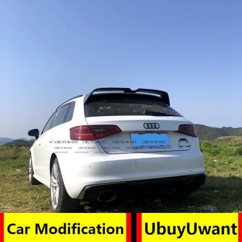 For Audi A3 SPORTBACK 2013-2020Rear Spoiler High Quality CARBON FIBER Car Tail Wing Decoration Trunk Spoiler For A3