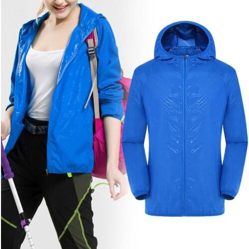 Ultra-Light Rainproof Windbreaker Jackets Breathable Windproof Sun Protection for Women Men HSJ88